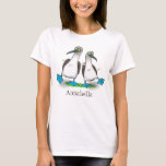 Funny blue footed boobies cartoon illustration T-Shirt<br><div class="desc">We love blue footed boobies that dance! These comical sea birds are just fun! All drawn in cartoon style!</div>