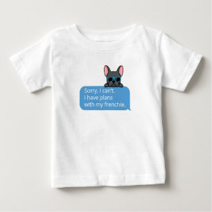 Funny Blue French Bulldog Baby T-Shirt