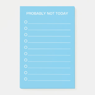 Funny Blue List Maker Post-it Notes