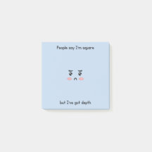 Funny Blue Post-it Notes