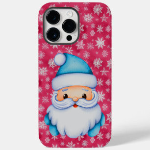 Funny Blue Santa Case-Mate iPhone 14 Pro Max Case