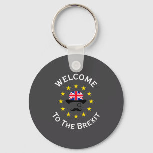 Funny Blue Yellow European Union Welcome To Brexit Key Ring