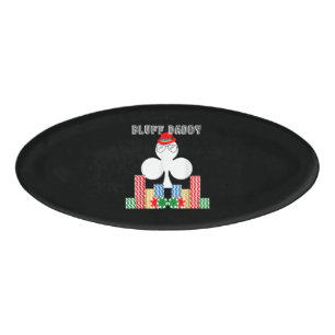 Funny Bluff Daddy Poker Casino Game Texas Name Tag