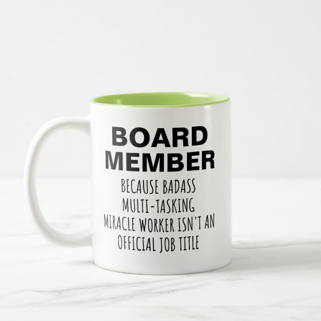 Funny Board Member Mug Badass Miracle Worker Gift (Left)
