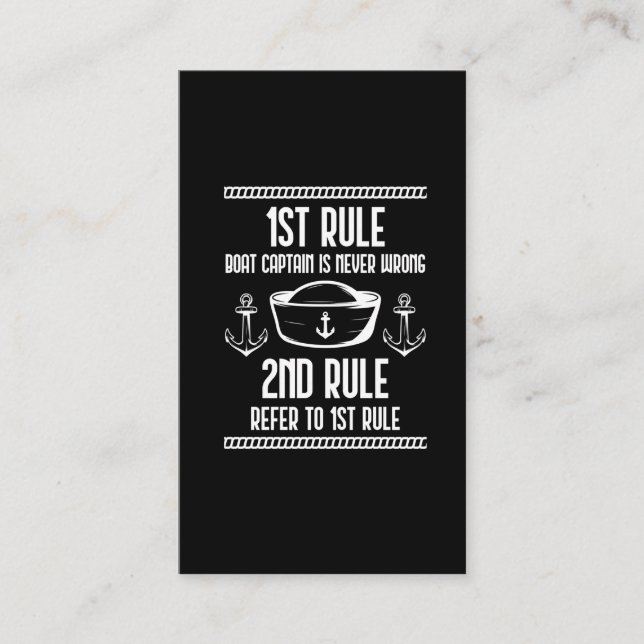 Funny Boat Captain Humour Sailing addicted Husband Business Card (Front)