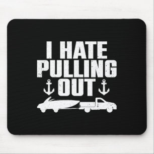 Funny Boat Design For Men Women Boating Boat Trail Mouse Pad