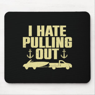 Funny Boat Design For Men Women Boating Boat Trail Mouse Pad