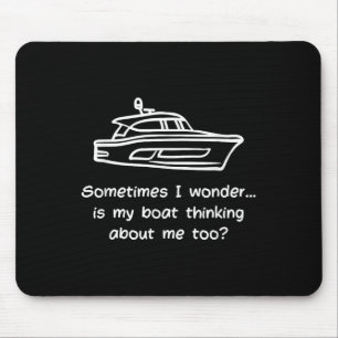 Funny Boat Owner Humour Men Dads Who Love Boats An Mouse Pad
