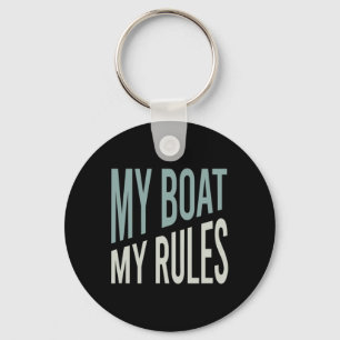 Funny Boater Humour Key Ring