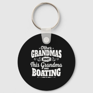 Funny Boating Grandma Key Ring