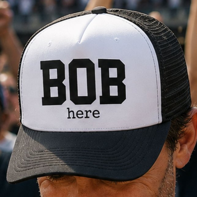 Funny Bob Here Trucker Hat (Creator Uploaded)