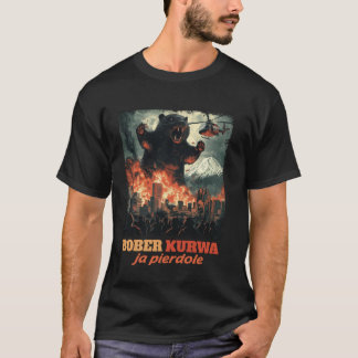 Funny Bober Bobr Bóbr Beaver Kurwa Meme Funny Retr T-Shirt