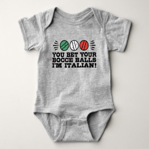 Funny Bocce Ball Baby Bodysuit