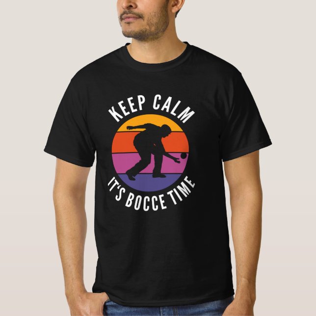 Funny Bocce Balls Player-Boules Team T-Shirt (Front)