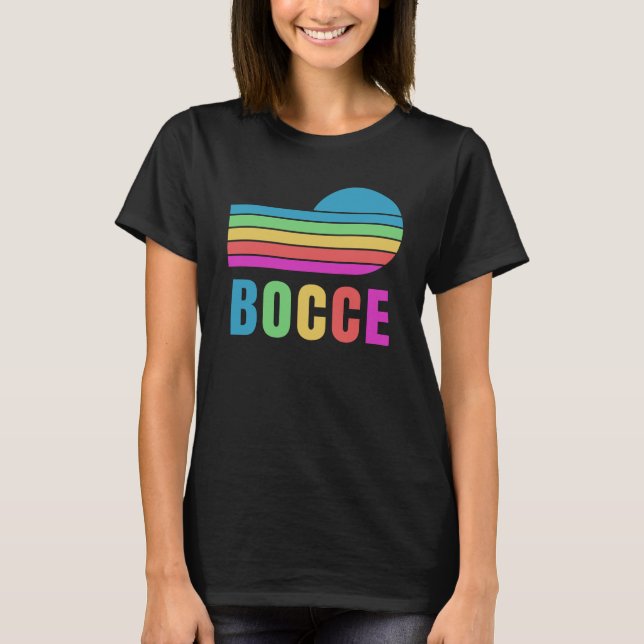 Funny Bocce Balls Player-Boules Team T-Shirt (Front)