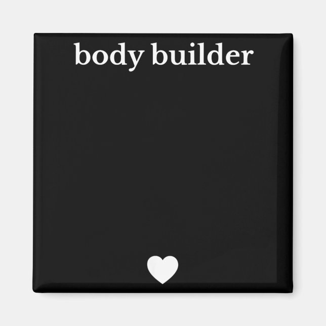 Funny Body Builder Pregnancy Announcement Magnet (Front)