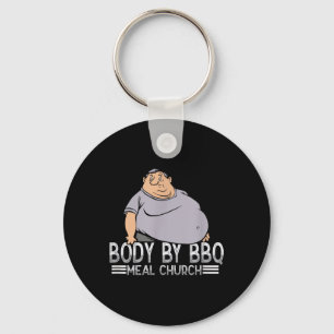 Funny Body By Bbq Vintage Meat Church Key Ring