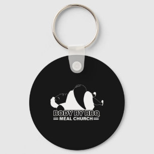 Funny Body By Bbq Vintage Meat Church Key Ring