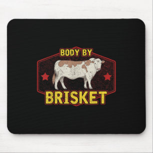 Funny Body By Brisket Meat Grilling Beef Barbeque  Mouse Pad