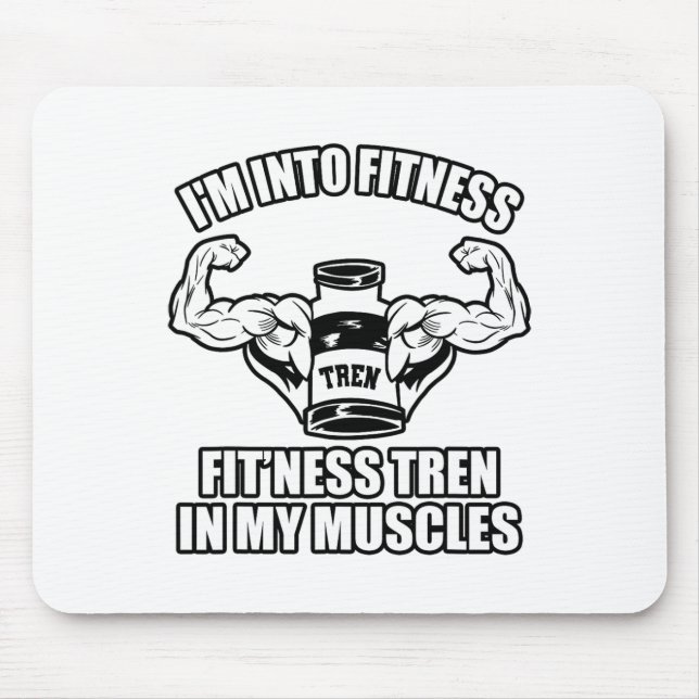 Funny Bodybuilder  Mouse Pad (Front)