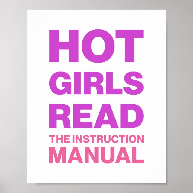 Funny Bold Typography Sarcastic Bookworm Reading  Poster (Front)