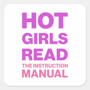 Funny Bold Typography Sarcastic Bookworm Reading  Square Sticker