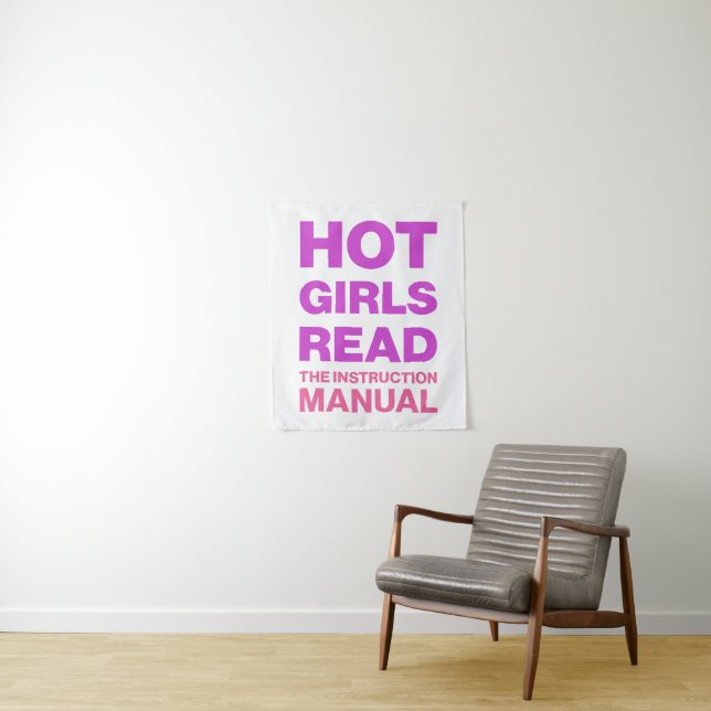 Funny Bold Typography Sarcastic Bookworm Reading  Tapestry (In Situ)