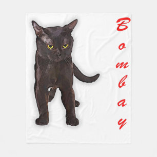Funny Bombay Cat Japan Gift For Dad Mum Brother Fleece Blanket