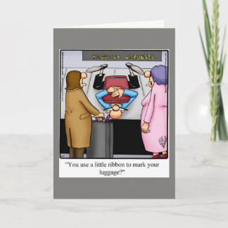 Funny Bon Voyage Humour Greeting Card