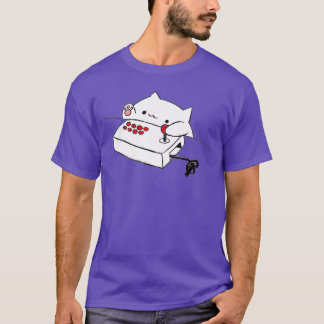 Funny Bongo Cat Funny Cute Gamer Meme Cat tee Men