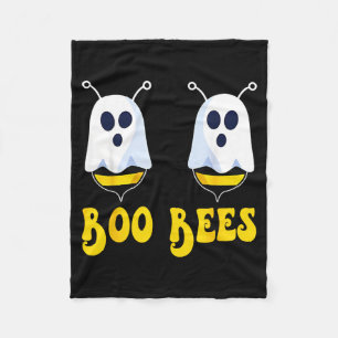 Funny Boo Bees Halloween Costume Humour Spooky Bee Fleece Blanket