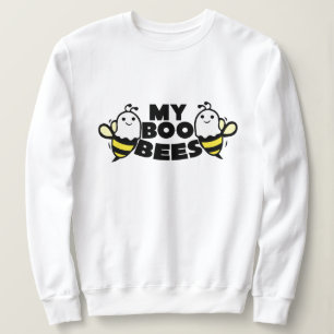 Funny Boo Bees Wordplay Halloween Sweatshirt