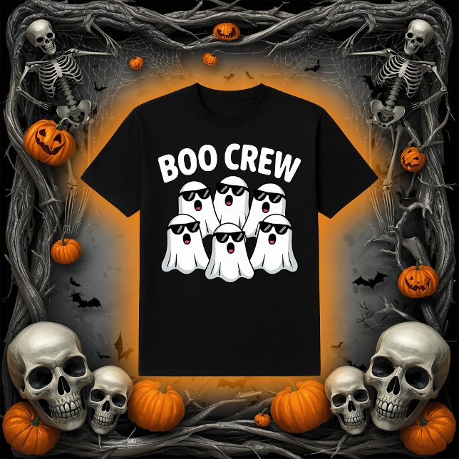 Funny Boo Crew Ghosts with Sunglasses Halloween T-Shirt (Creator Uploaded)