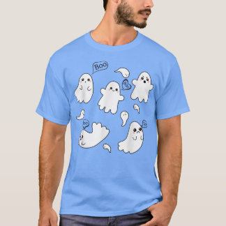 Funny Boo Ghosts, Cute Boo Crew, Groovy Halloween  T-Shirt