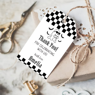 Funny Boo Halloween Birthday Party Gift Tag