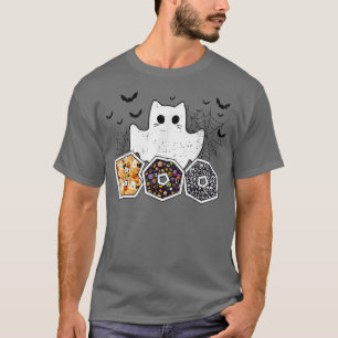 Funny Boo Halloween Costume Boo Cat Ghost Spider K T-Shirt