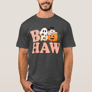Funny Boo Haw Western Tee, Retro Howdy Pumpkin Hal T-Shirt