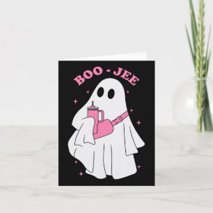 Funny Boo-jee Ghost Halloween Boo Jee Ghost Spooky Card