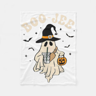Funny Boo-jee Ghost Halloween Boo Jee Ghost Spooky Fleece Blanket