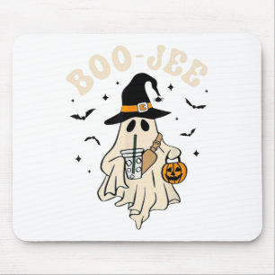 Funny Boo-jee Ghost Halloween Boo Jee Ghost Spooky Mouse Pad