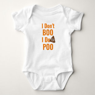 funny boo poo halloween design toddler baby bodysuit