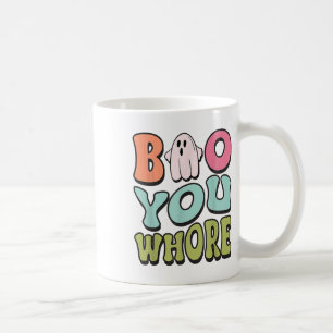 Funny Boo You Funny Groovy Halloween Cute Ghost Coffee Mug