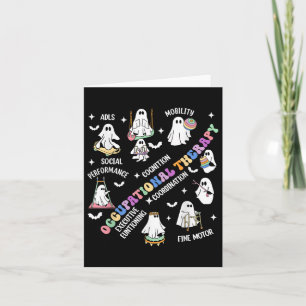 Funny Boojee Ghosts Occupational Therapy Ot Spooky Card