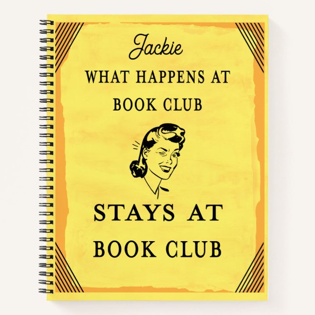 Funny Book Club Quote Personalised  (Front)