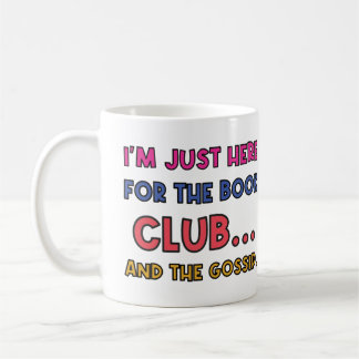 Funny Book Club Quotes Colourful Name Coffee Mug