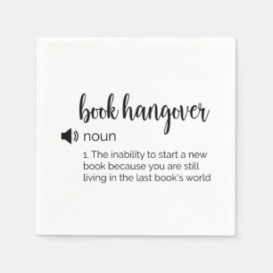 Funny Book hangover Definition Napkin
