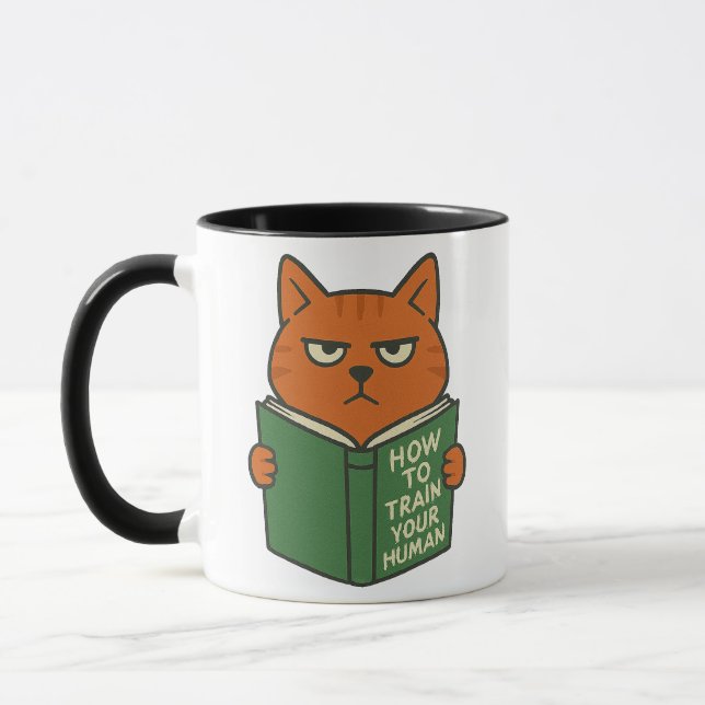 Funny Book Lover Cat Mug Cat Mum Cat Dad (Left)