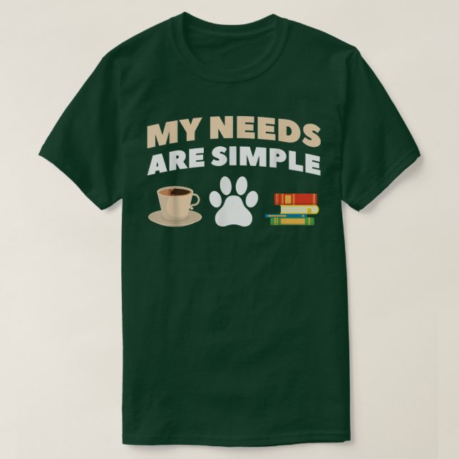 Funny book lover Coffee Dog Book432 T-Shirt (Design Front)