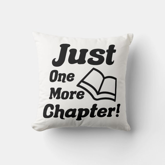 Funny Book Lover Cushion (Front)