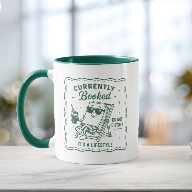 Funny Book Lover Cute Currently Booked Coffee Mug (Creator Uploaded)